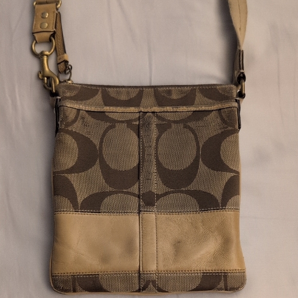 Coach Handbags - Coach Tan Crossbody Bag